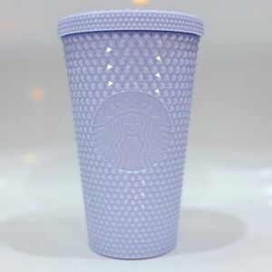 Starbucks White Studded Tumbler – 16 oz Pastel Green Interior (No Straw)